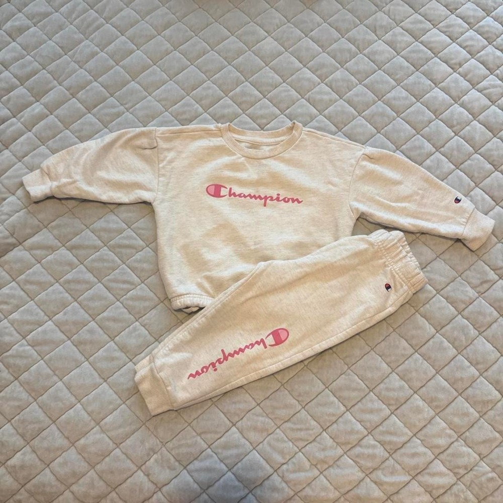 Champion matching toddler girl out fit